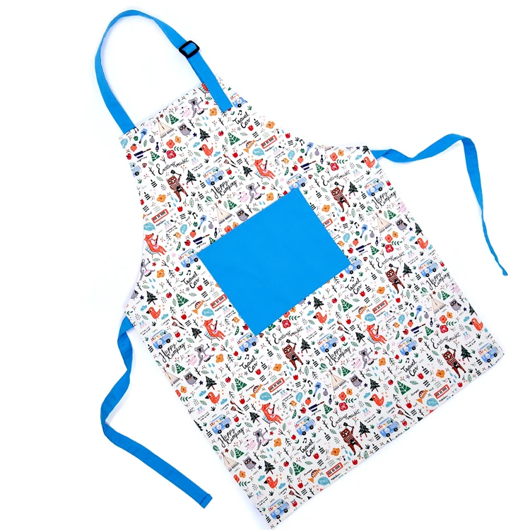 cotton Children painting apron kids apron durable aprons with pockets