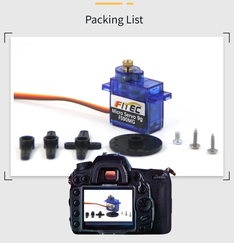 Feetech FS90MG Analog Mini Micro Metal Gear 9g Servo MG90S