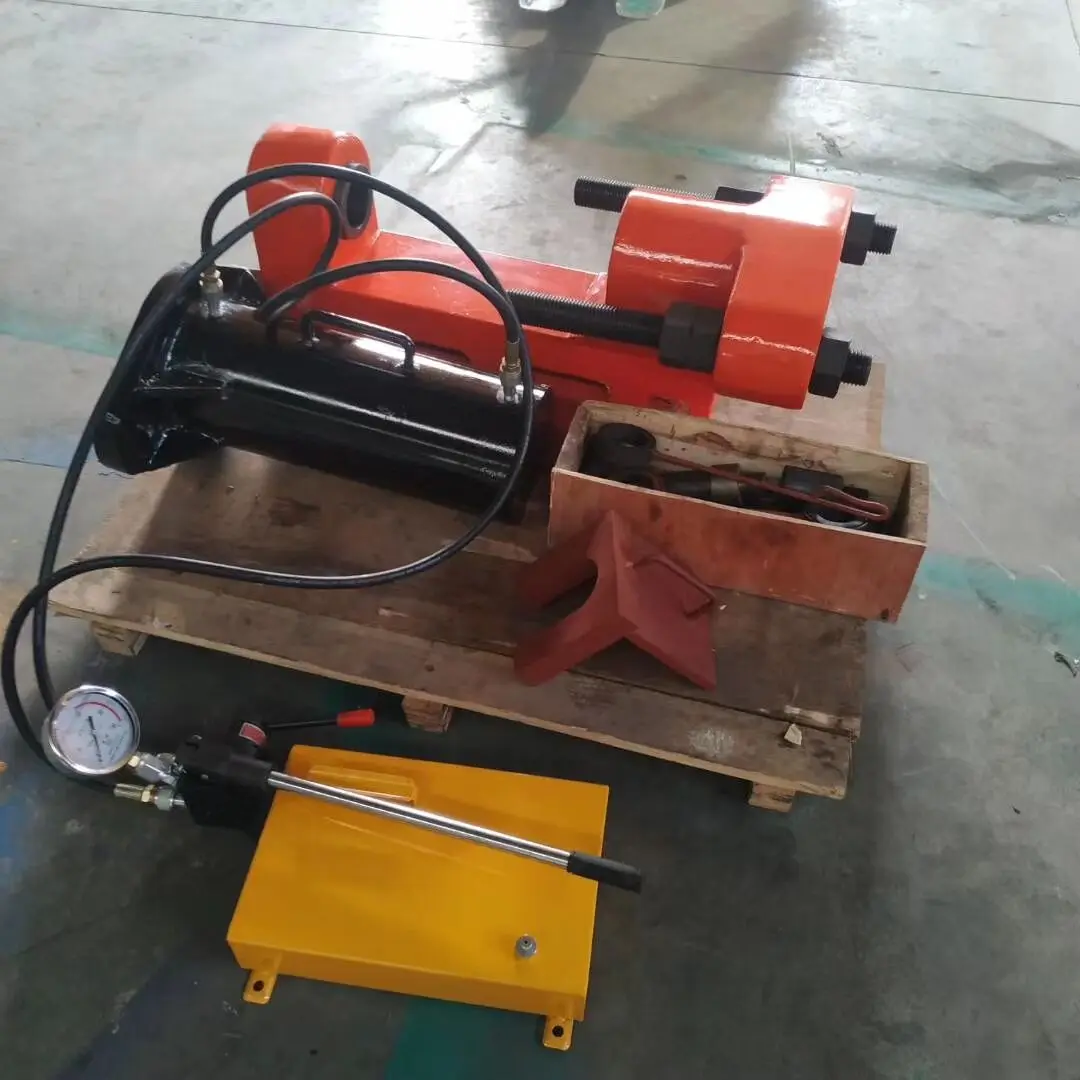 Hot selling hydraulic pressing hand power master pin chain track link press machines for 100 TON rack pin removal equipment