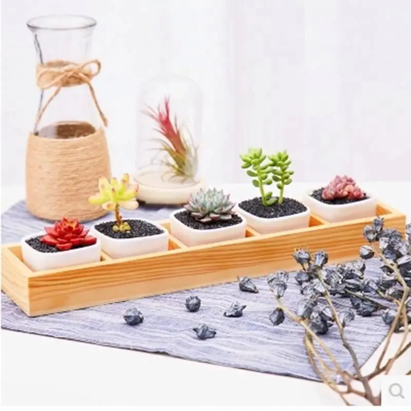 Cheap Modern home Decorative Handmade small Ceramic rectangular pot