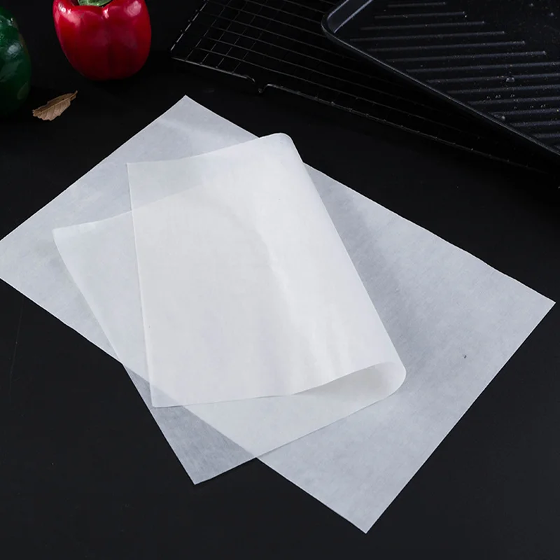 Factory Directly Supply Easy Cut Grease Proof White Silicone paper cooking roll unbleached parchment paper roll for baking