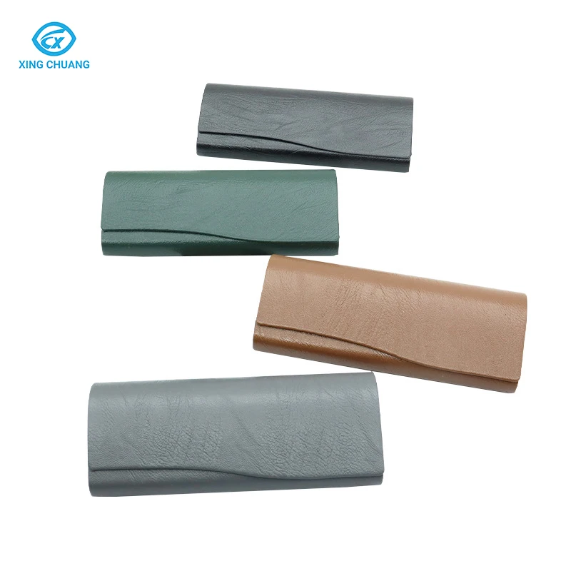 Custom Logo Best Price Spot Delivery New PU Leather Product Optical Glasses Box Hand Make Spectacle Case