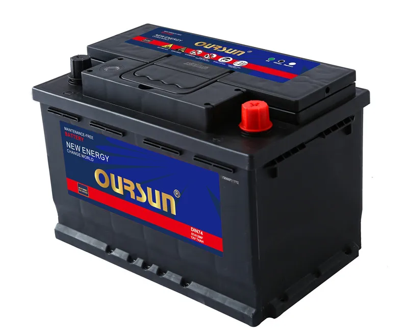12V 75AH MF DIN75 Sealed Lead Acid car Battery Automotive Starting Battery with High Performance
