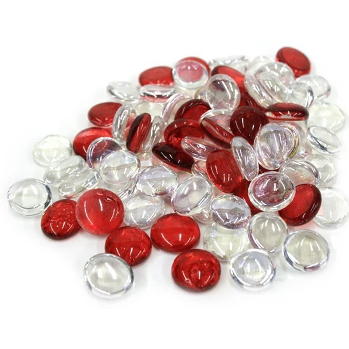 Design Fire Glass Beads Diamond Glass Pebbles for Patio Garden DIY Decoration