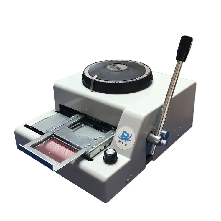 quality card consumables Hot Sale 72 Characters Plastic Card Embossing Machine with cheap price