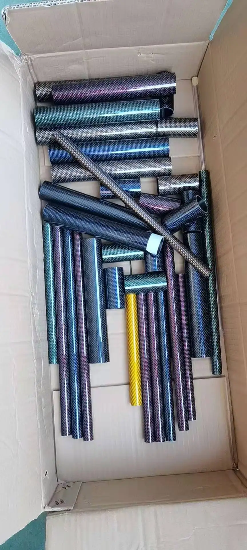 
2021 hot sale customized high quality twill weave glossy carbon fiber tube 