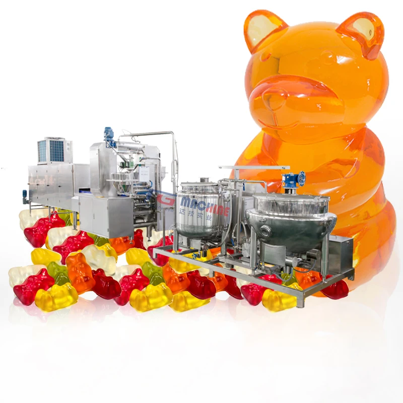Advanced Factory Price Nutritional Pectin Gummy making Machine Jelly bear Candy Production Line