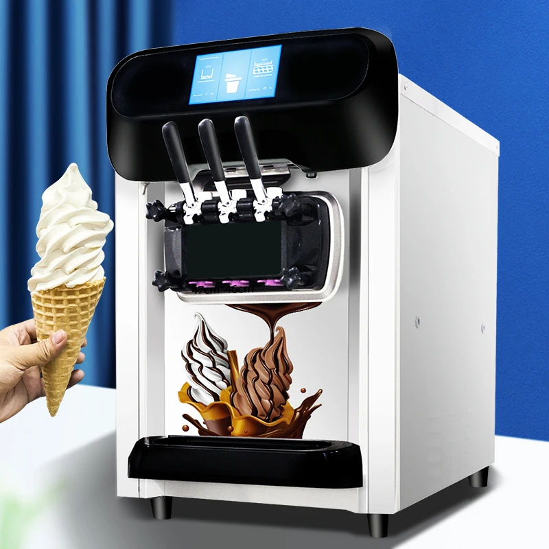 Goshen new product commercial ice cream machine high quality whole stainless steel body commercial soft ice cream machine