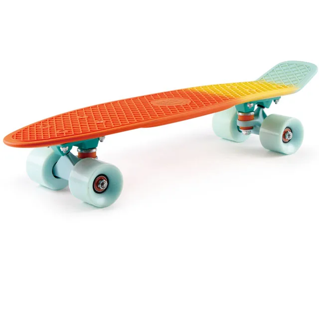 Factory 22 inch plastic skateboard with big LED wheel fish boards penny skateboard