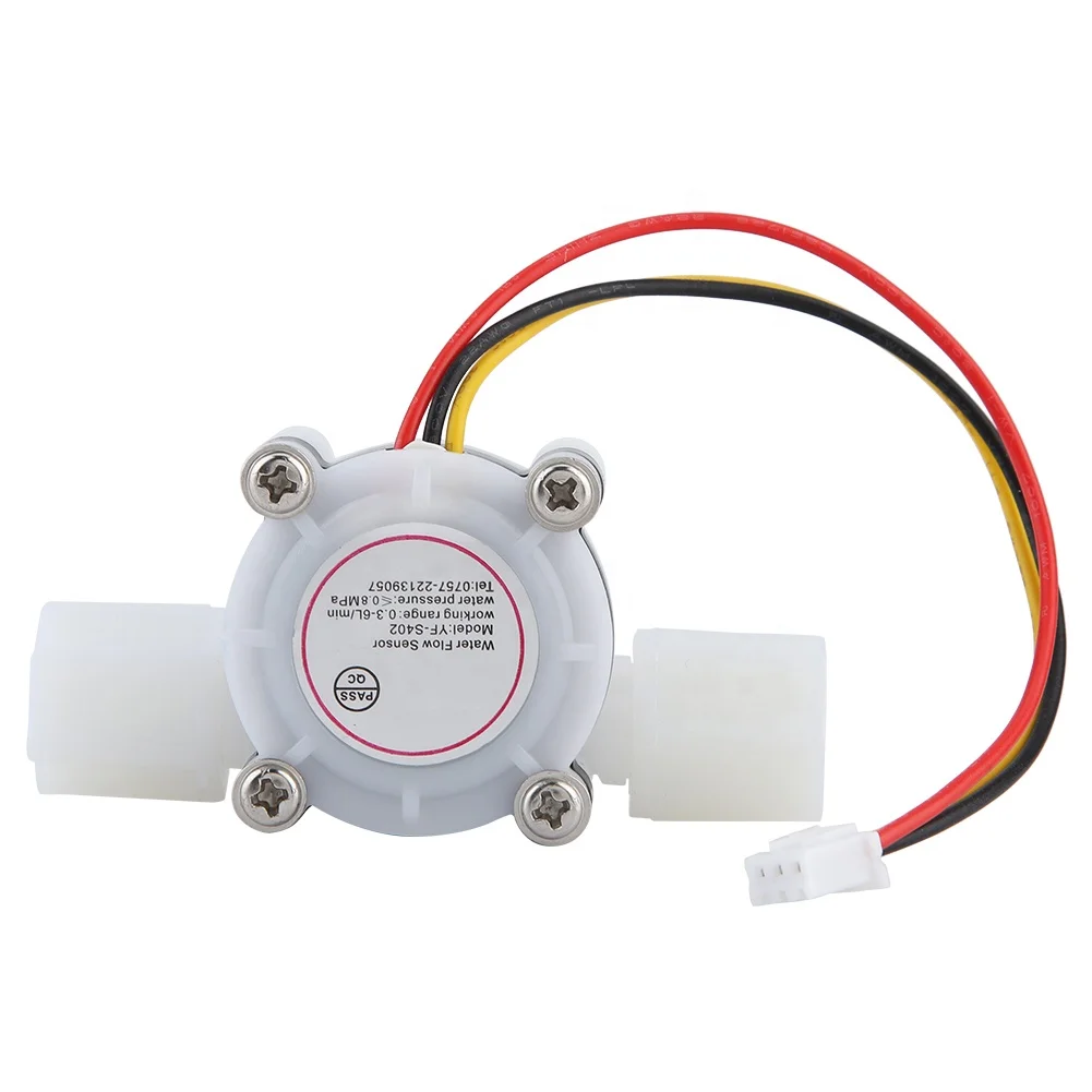 1Pcs Water Hall Flow Effect Sensor Control Flowmeter G1/4 For Water Cooler