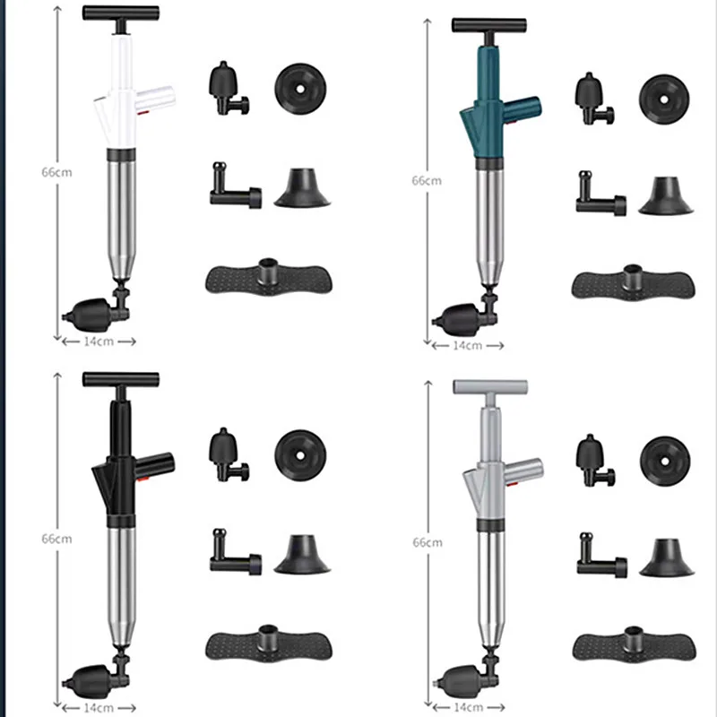 Air Power House Cleaner Hight Pressure Toilet Air Drain Blaster Plunger Drain Opener High Pressure Toilet Dredger