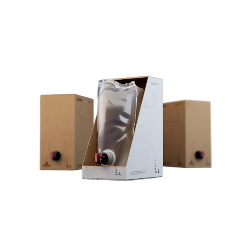 Plastic pouch 2l 3l 5l 10l 5 gallon red wine carton bag in box packaging wine bladder container bag in box