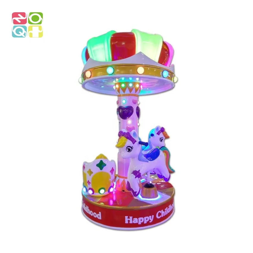 3 Player 6 Player Amusement Merry Go Round Playground Equipment Carousel Ride For Kids