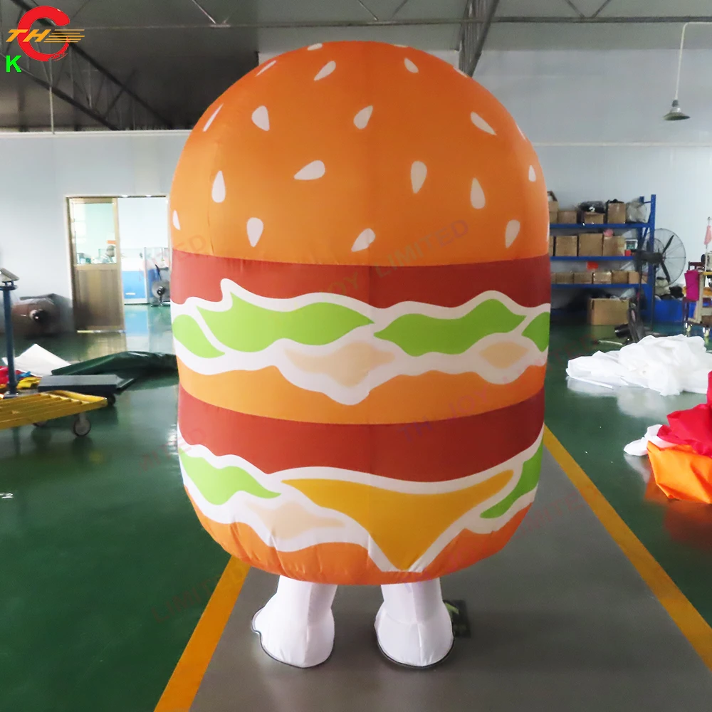 EyeCatching Inflatable Food Costume for Outdoor Advertising Giant Hamburger French Fries Balloon Model