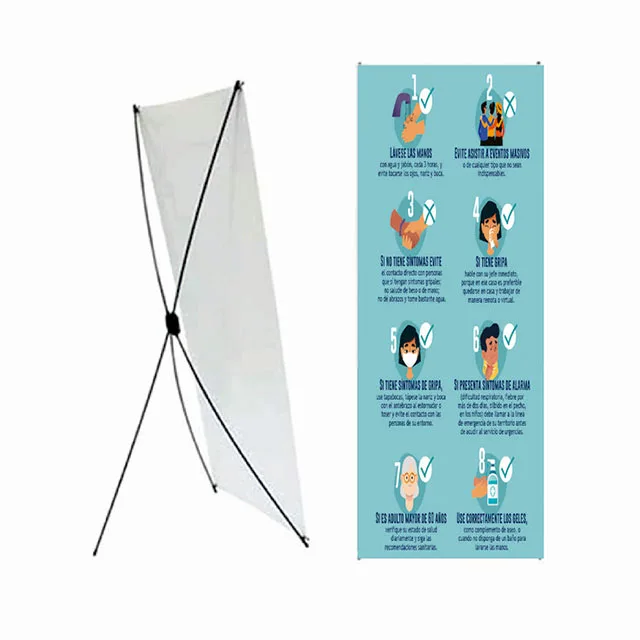 Hot Sale Custom adjustable Picture Wholesale Exhibition Design Outdoor Trade Show Advertising promotional Display X Banner Stand