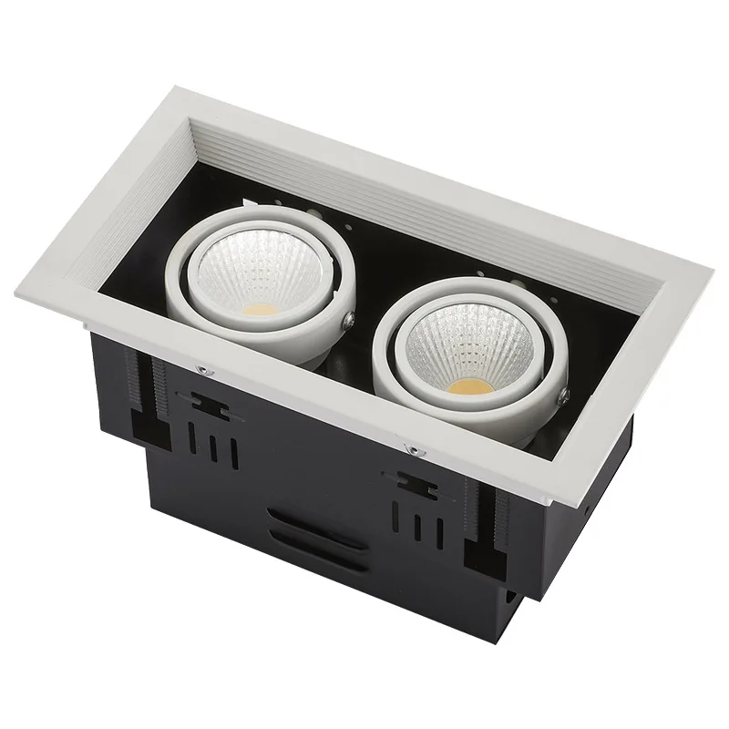 COB 30W*3 Grille Light three Lamps Indoor Downlight LED Ceiling spot down Lighting for supermarket