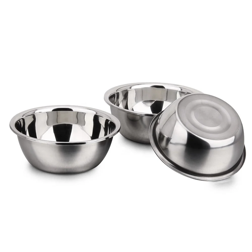 High quality SUS 304 Stainless steel Strainer basket Mixing Colander bowl