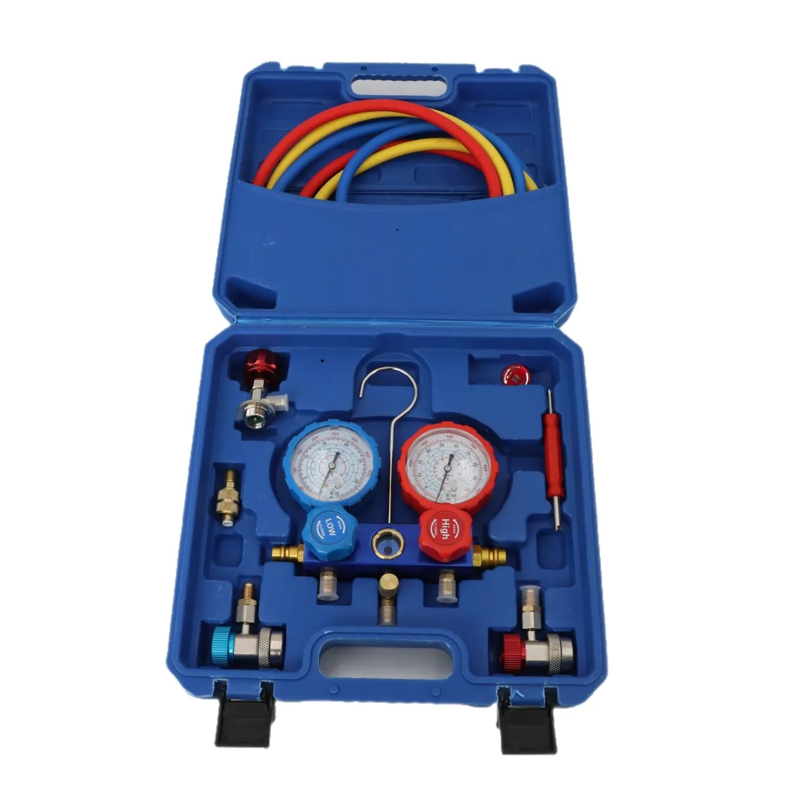 Glosok Manifold Gauge Set R410 R22 R134A R404A Refrigeration automotive AC system HVAC Tool Kit Manifold Gauge Set