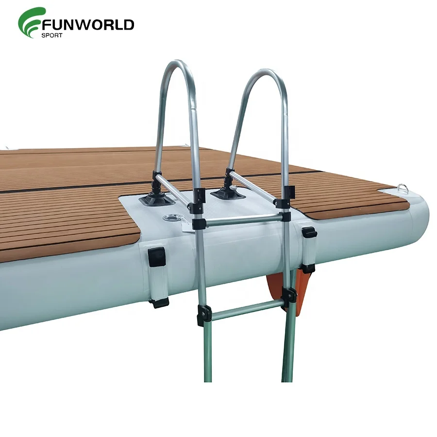 2023 Hot Sale Inflatable Dock Deck  Floating Lounge Platform OEM ODM Air Pontoon For Water Sport