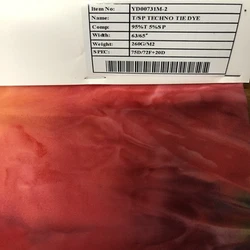 New Fashion suppliers tie dye fabric jersey polyester fabric roll techno stretch polyester spandex fabric