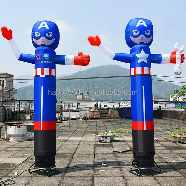 Customized Sky Dancer Air Blower Cartoon Character Adorned Inflatable Tent Light Balloon Ball Snow Globe Colorful Advertising