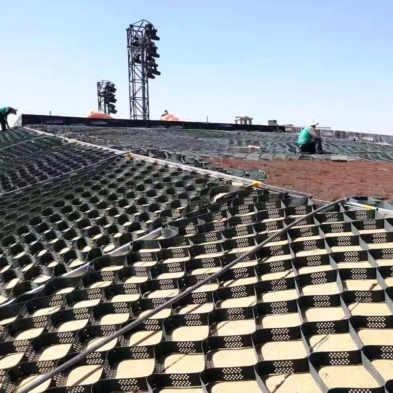 50 мм пластиковая геокелль Цена Hdpe геоклетка гравийная сетка геокеллы для дороги