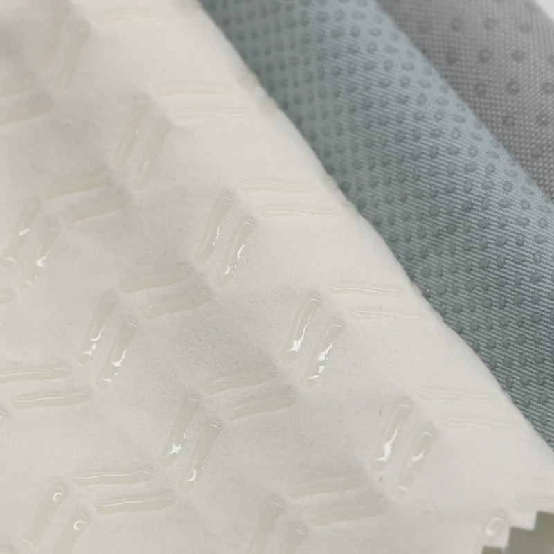 Manufacturer Custom Design Polyester Textiles Silicon Anti-slip Suede Fabric For Backing