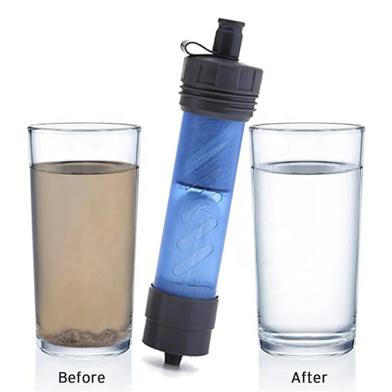 Portable Water Filter Straw Mini Water Filter Outdoor Kits Water Filter Straw For Camping Hiking Backpacking And Travel