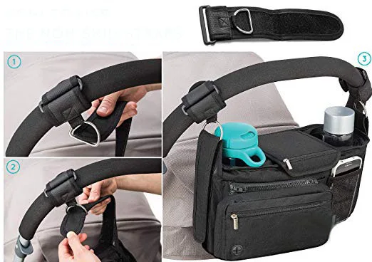 Универсальный органайзер для детской коляски, сумка для подгузников