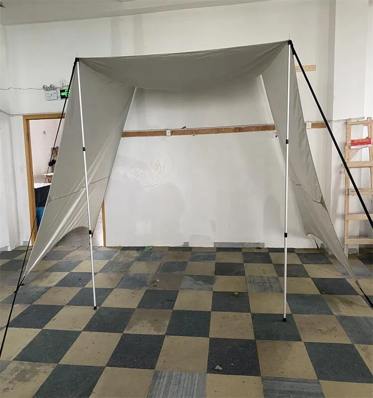 89008#Caravan Tarp Teramo UPF 50+ Sun Canopy with 5000mm Awning Side Walls & Standing Poles Motorhome RV Parts & Accessories