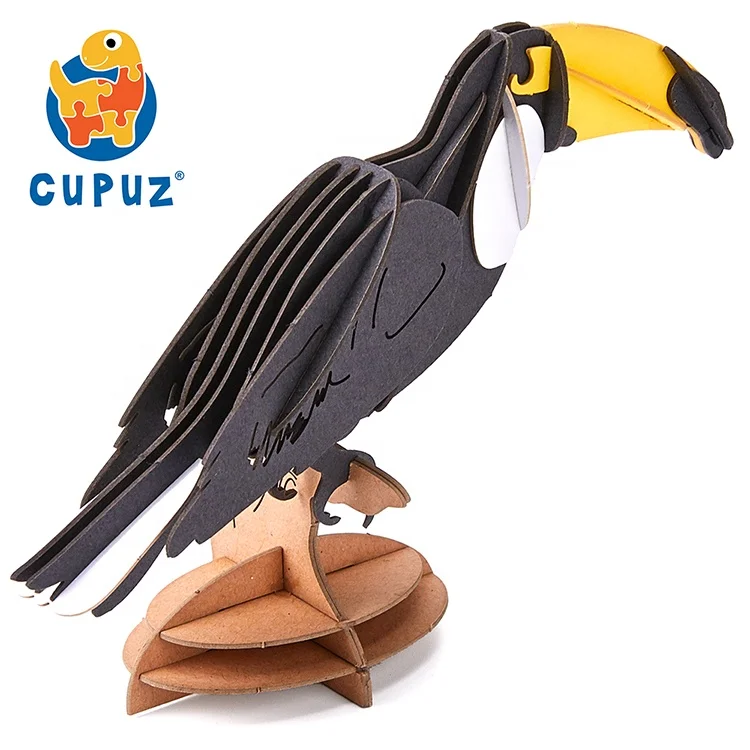 
Cheap DIY learning toys bird 3d hornbill paper model puzzle puzzles 