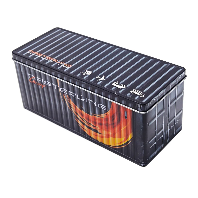 Big Size Food Grade Metal Tableware Tin Case Premium Gift Tin Box Metal Tin