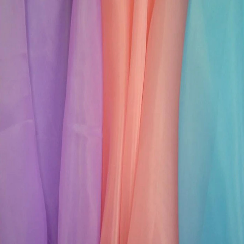 high quality various color nylon Organza for wedding dress