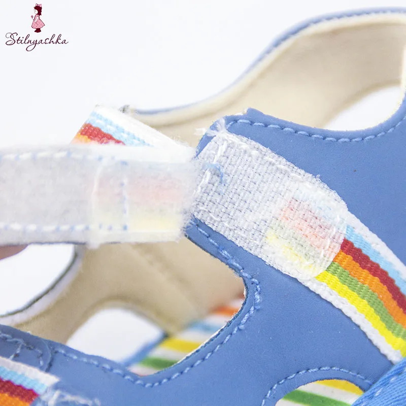 Summer wholesale blue color baby designer sandals kids shoes for boys