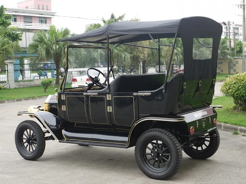 Chinese classic luxury car sightseeing golf buggy retro design tourism bus