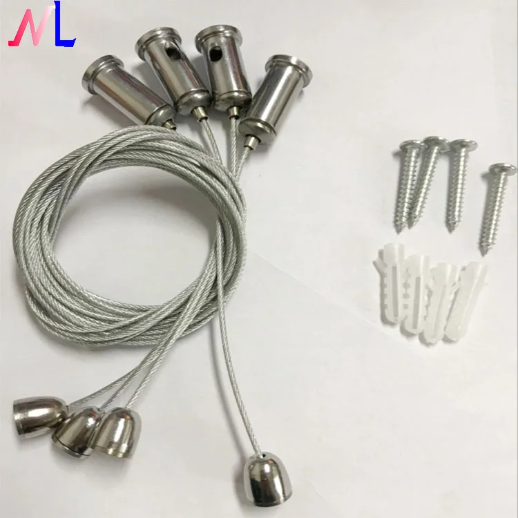 Hot-selling  Low- Cost steel Wire Suspension Led Panel Lights Ceiling Fixture Cable