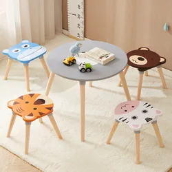 Baby Furniture Cute Cartoon Patterns Kids Studying Table and Chair set Customized Color OEM ODM