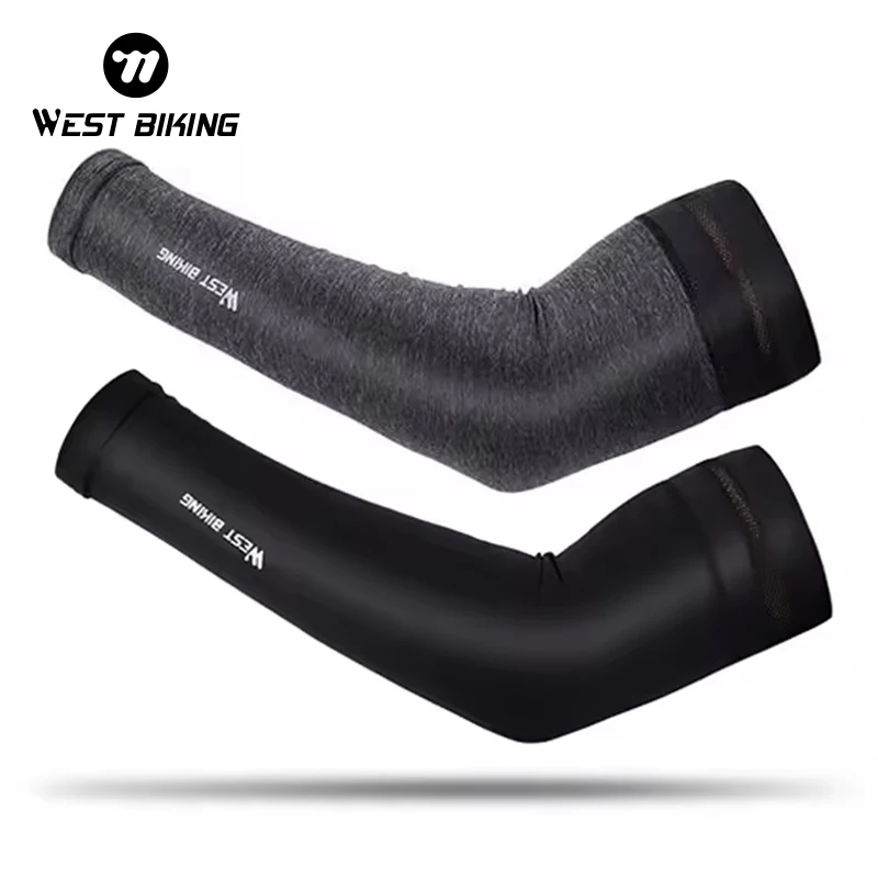 Эластичные рукава WEST BIKING из вискозы ультрадышащие сетчатые Нескользящие силиконовые полоски лайкры