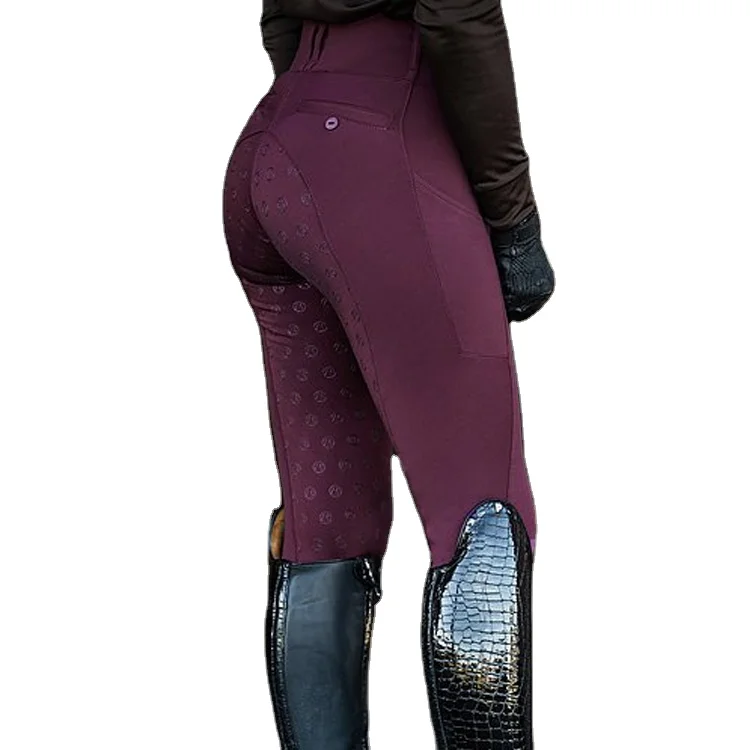 
Professional horse riding pants equestrian full seat silicone printing leggings equestrian breeches 