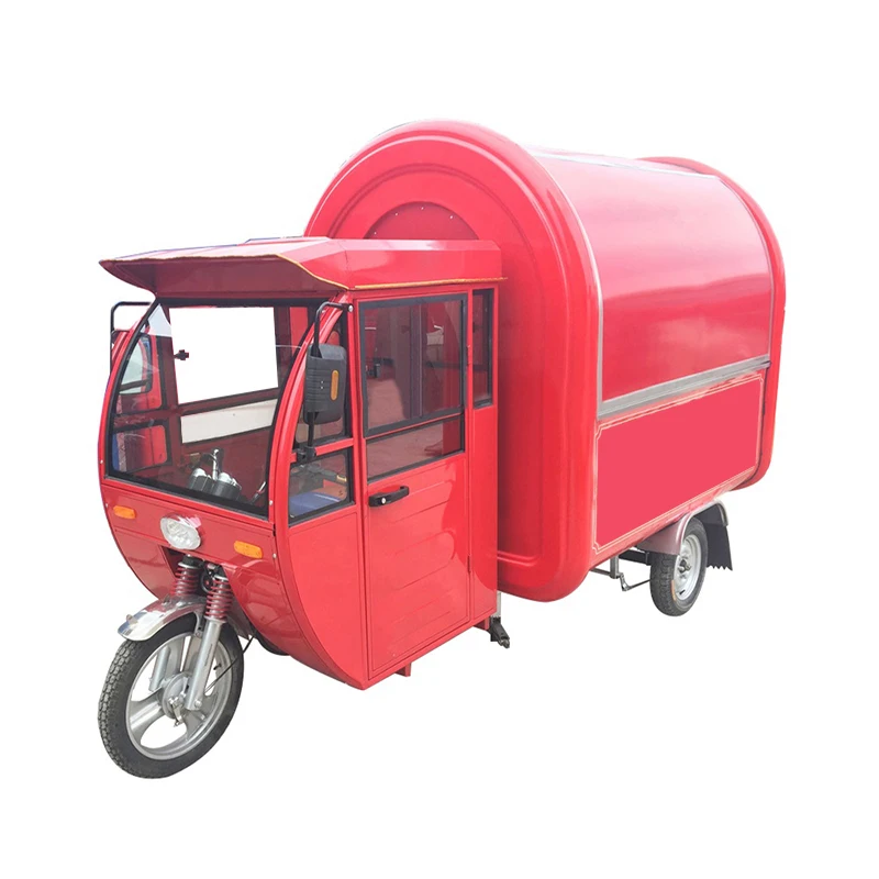 Environmental Protected Electric Drive Mobile Tricycle Food Truck For Multifunction
