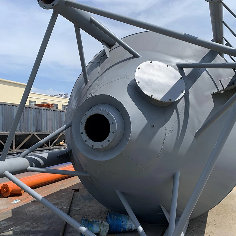 Cement Tank Parts High Efficiency Cement Silo 100 ton with Level Measurement Flake Vertical Cement Silo