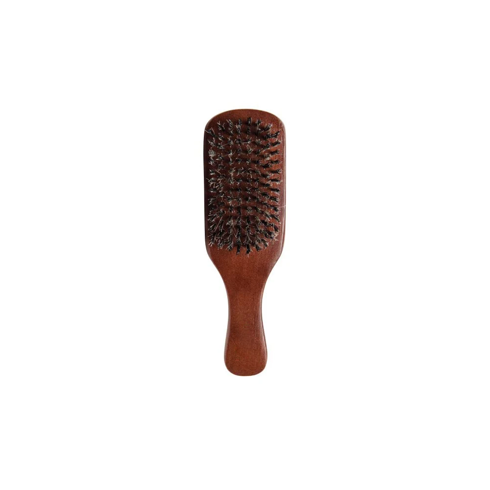 Natural Sandalwood Beard Brush and Comb Set Private Label Wooden Beard Comb Beard Kit
