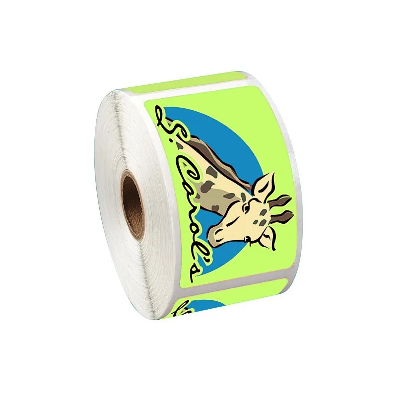 Custom Self Adhesive Label Sticker Wholesale Paper in Roll with Removable Glue