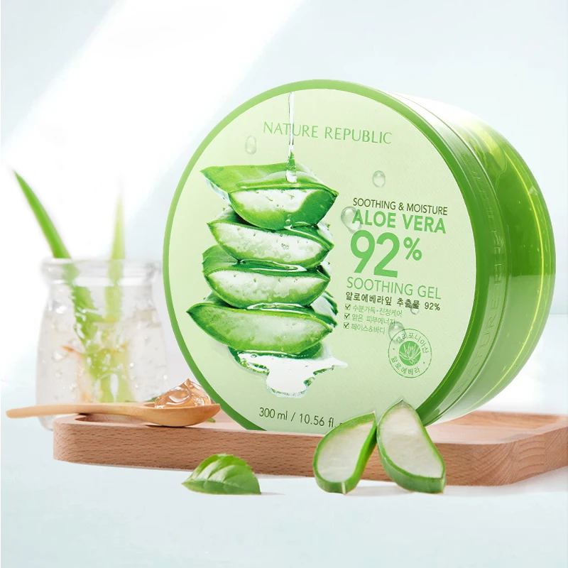 OEM Private Label Factory Hydrating Smoothing Repairing Acne Sunburn Natural Organic 99% Pure Face Cream Aloe Vera Gel