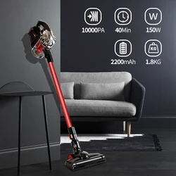 Wireless Bagless Handheld Vacuum Cleaner Battery Multifunctional Cleaner With LED Lights For Carpet Floor Bed