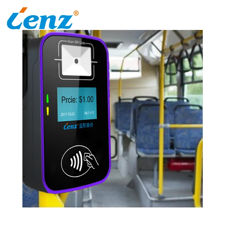 Public Bus Contactless Ticket Validator  Rfid Card Validator with 4G GPRS  8G Memory QR Validator