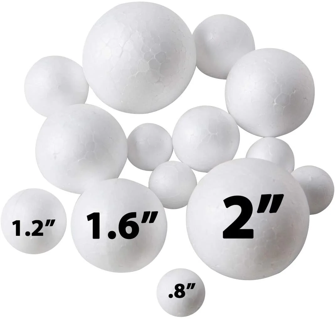 240 Pack Styrofoam Balls Craft Foam Balls -styrofoam balls 3 inch