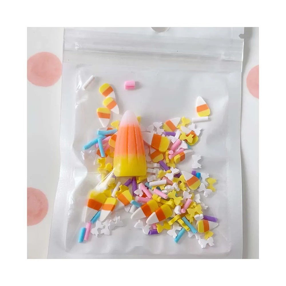 Resin Halloween Corn Candy Mixed Polymer Clay Sprinkles Slimes For Slime Additives DIY Slime Accessories Filler