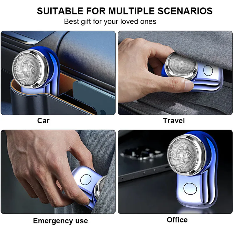 Wholesale Portable Mini Electric Shaver USB Rechargeable Waterproof Painless Beard Hair Razor Shaving Trimmer For Men Women