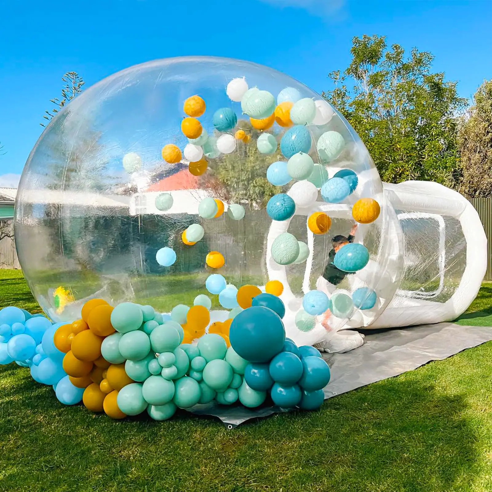 factory Hot Selling New High Quality Inflatable Transparent PVC Bubble House Tent Balloon Tree Model for Parties and Events